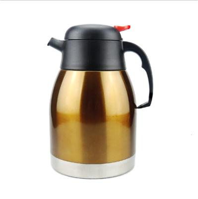 China Sustainable Stainless Steel Vacuum Coffee Thermos Pot For Camping Outdoor Thermal Carafe Teapot Use Water Kettle for sale