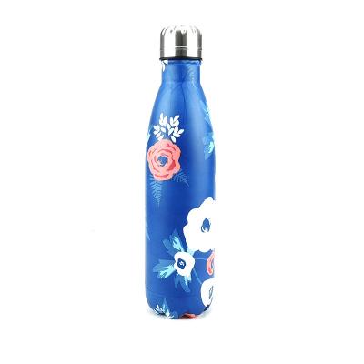 China Cheap Sale High Quality Reusable Stainless Steel Marble Thermal Inflating Insulated Sports Water Bottle for sale