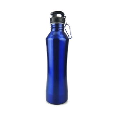 China OEM Stainless Steel Water Bottle Sport Stocked Running Water Bottle With Straw Lid for sale