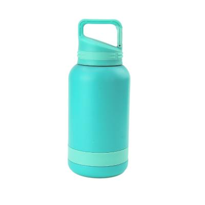 China Custom Logo 32Oz 64 Ounce Hot And Cold Drink Bottle Double Wall Vacuum Stocked Vacuum Insulated Stainless Steel Water Bottle for sale