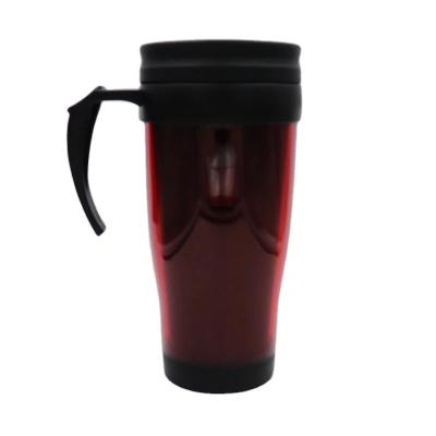 China 2021 Beverage Container Plastic Xinduo 16oz Double Wall Factort Car Cup Even Direct Cheap With Handle for sale