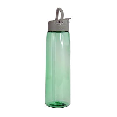 China Eco-Friendly Sustainable 750ml BPA Clear Tritan FREE Gym Drinking Plastic Sports Water Bottle With Straw LID for sale