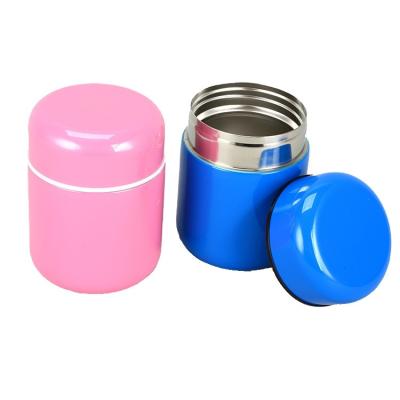 China PORTABLE High Quality Small Double Wall Vacuum Stainless Steel BPA Free Food Insulated Flask Thermos Lunch Food Jar for sale