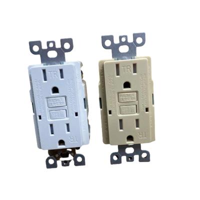 China tamper & Amazon Hotsale USA Weather Resistant Smart Duplex 125V 15Amp Self Test Tamper Resistant TR GFI GFCI Wallplate Socket Wall Outlet Receptacle for sale