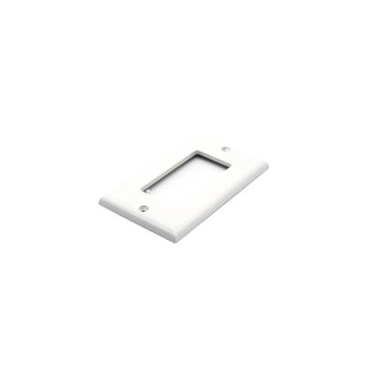 China White Connection 1 Electrical Strip GFCI Outlet Outlet Decorator 2 Pc Screws Plastic Wall Plate for sale