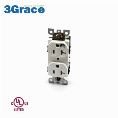 China Durable TCTW20-1J Receptacle With Tamper And Weather Resistant Electrical Outlet 20A for sale