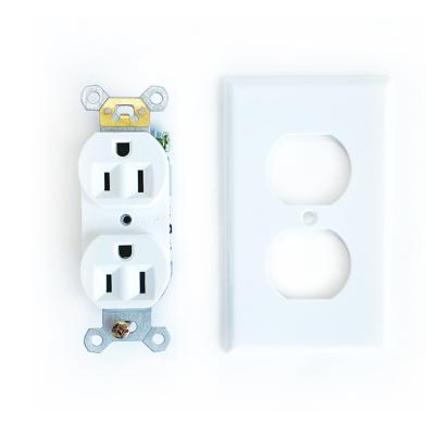 China 15amp Residential / General Purpose Receptacle 125V AC With Self-Grounding Wall Outlet Outlet We Have Listed for sale