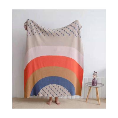 China New Air Permeable Spring And Soft And Breathable Summer 100% Pure Cotton Midday Break Thin Cover Blanket for sale