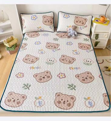 China Wholesale high quality cartoon three-piece latex cool pad, foldable, washable, thick, non-slip cartoon summer cool mat for bed room. for sale