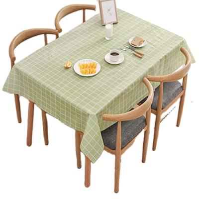 China Nordic wind waterproof, oil-proof household plastic tablecloth, waterproof, disposable for sale