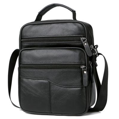 China 2020 New Leather Men's Daily Messenger Bag Business Large Capacity Handbag Casual Shoulder Bag for sale