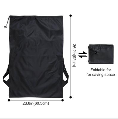 China Minimalist Waterproof Heavy Duty Camping Travel Bag Laundry Backpack Polyester Large Clothing Storage Bag for sale