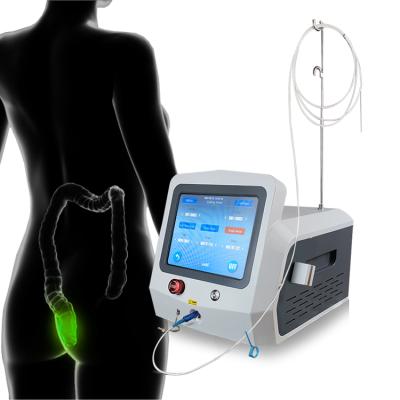 China Anti-blister top sale 980+1470nm diode laser for hemorrhoid piles laser machine anal piles cutting surgery laser for sale