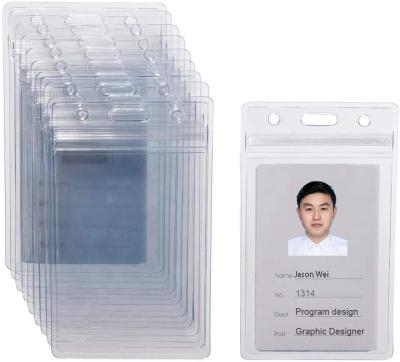 China Wholesale Cheap Fashion Office Show PVC ID Card Holder With Lanyard for sale