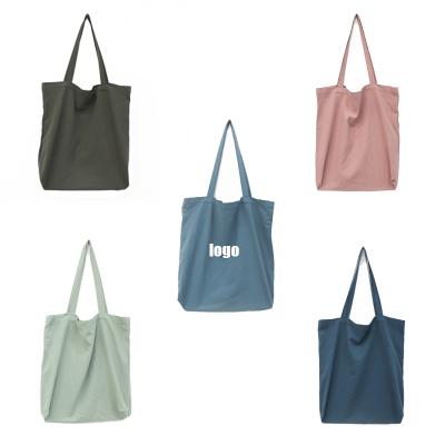 China Pure Cotton Fabric Tote Bag Cloth Bag Reusable Eco-friendly Shopping Cloth Bags Custom Logo for sale