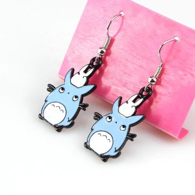 China Custom Custom Design Enamel Earrings Dangle Enamel Earrings Metal Earring for sale