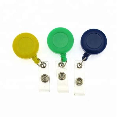 China Custom Plastic Fashion Nurse Yo-Yo ID Badge Reel Holder ABS Retractable Badge Holder for sale