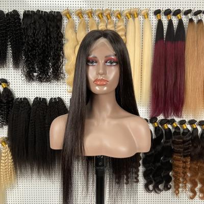 China Wholesale 200% Density 13x6 Density Silky Straight Natural Afro Bouncy Curly Lace Front Hair Transparent Wig for sale