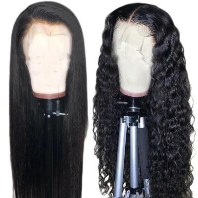 China Silky Straight Front Human Hair Wigs 13x4 Wave Lace Wig Cuticle Aligned Straight Human Hair Wigs Wave Wig For Black Women Swiss Lace, Swiss Lace Long for sale