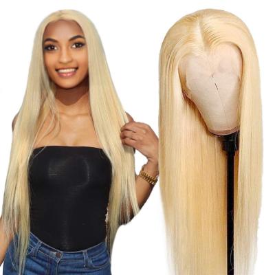 China Wholesale 613 Wave Silky Straight Blonde Lace Front Wig,Peruvian Hair Lace Front Wigs For Black Women for sale