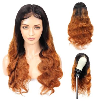 China Silky Straight Brazilian Hair Lace Front Wigs For Black Women, T1b/30 Ombre Glueless Italian Hair Wigs for sale