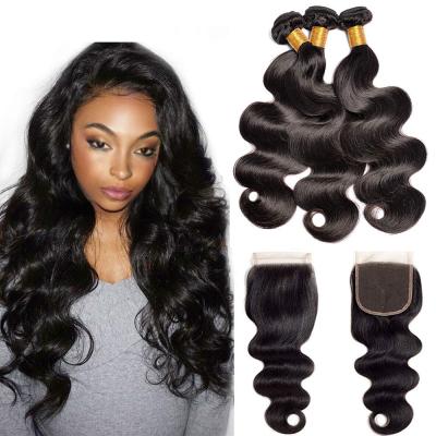 China New Style Water Wave Closure Headband Lace Swiss Hair Closure Brazilian Hair Bundles Bundle Hair With Closure for sale