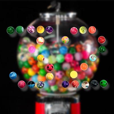 China Sports/Cheap Children's Toy Capsule Machine Bouncing Ball Children's Toy Factory Supply Solid Bouncing Ball Toy Rubber Ball for sale