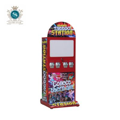 China All Metal Body Tattoo Sticker Vending Machine for sale