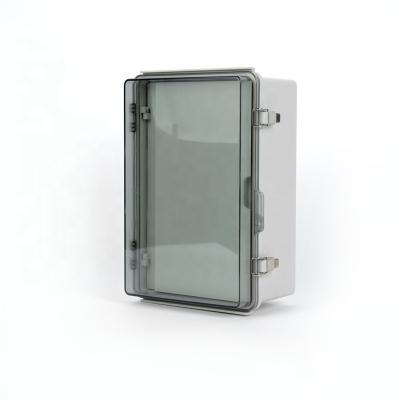 China Outdoor SELHOT factory price transparent Uv protection plastic Hinged electrical Waterproof Junction Box terminal box for sale