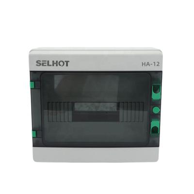 China Outdoor SELHOT 12 way high strength Ultraviolet resistance IP65 PC Power China factory Supply waterproof Lighting Distribution Box for sale