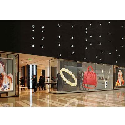 China Factory Supply LED Mesh Video Wall Custom Hanging Shopping Mall LED Display Indoor Semi-outdoor Transparent Screen P3.91-7.81 for sale