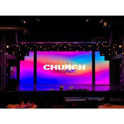 China Pantalla Indoor LED Video Wall Indoor LED Display Advertising Screen For Church for sale