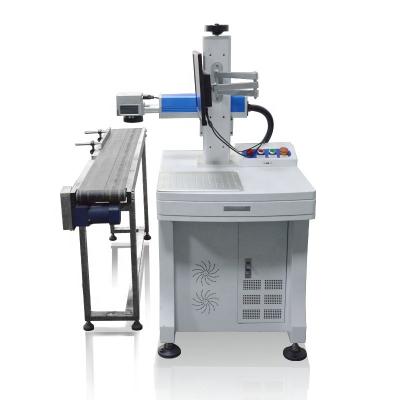 China Laser Marking Printer 30W Fiber Laser Online Marking Machine With Conveyor Belt for sale