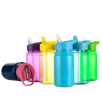 China Viable Custom Straw Drinking School Plastic Tritan BPA Free Children Kids Water Bottle For Kids for sale