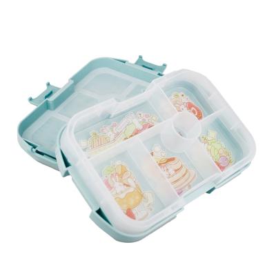 China Microwavable Plastic Reusable Adults and Kids Bpa Free Bento Lunch Box Durable Kids Meal Box for sale