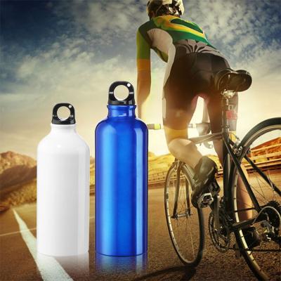 China Cheap sustainable bpa free reuse custom drinkable sublimation increasing sport wholesale 750 aluminum water bottle with carabiner lid for sale