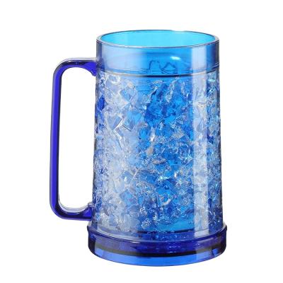 China Factory Price 12oz Sustainable Plastic Double Wall Beer Freezer Cup for sale