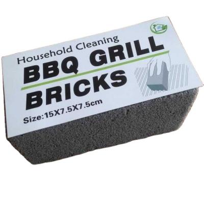 China Large Block Disposable Gray White Pumice Grill Cleaning Brick for sale