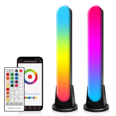 China Modern Smart Indoor RGB LED Mood Light Rainbow Corner Light IC Dimmable Remote Control Colorful Lights for sale