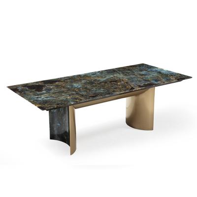 China (Other)Adjustable Luxury Marble Dining Table Furniture Dining Table Set Marble Base Dining Table And Chair for sale