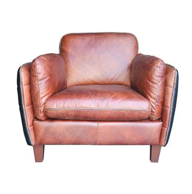 China Classic Wood Frame 1 2 (Other) Hotel Furniture Adjustable 3 Seater Sofa Leather Sofa Set for sale