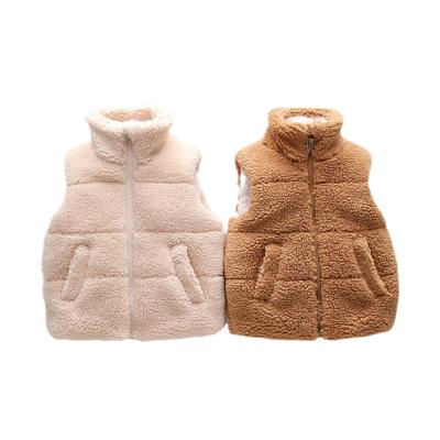 China Cute Newborn Windproof Sleeveless Winter Kids Jacket Baby Winter Vest Pocket Vest Pocket Fleece Coat Tops Tops Autumn for sale