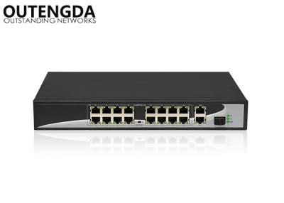 China Industrial Grade Ethernet Switch 10 / 100M 16 Port PoE Switch Store-and-forward for sale