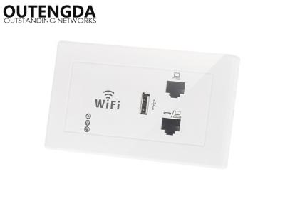 China Wall Mounted WiFi Access Point 118 Socket WiFi 300Mbps Wireless Coverage RJ11 RJ45 USB for sale