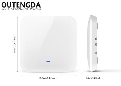 China Hotel  Indoor Ceiling Wireless Access Point , 2.4G Ceiling Mounted Wifi Repeater for sale