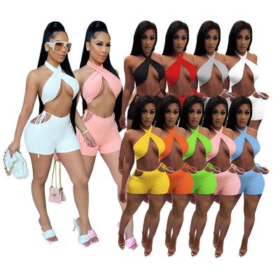 China 2021 summer QUICK DRY outfits ladies short set for new women clothing sexy 2 pieces set clothes women for sale