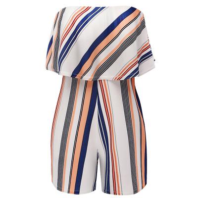 China Floral off-shoulder romper women girl flower lady 2018 summer casual sexy formal breathable clothes 2018 short playsuits overalls shorts for sale