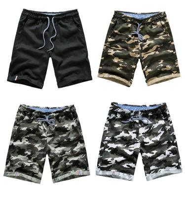 China Anti-wrinkle men beach briefs casual sports shorts pants panel shorts trunks beach wear 2018 wholesale camouflage print shorts for men for sale