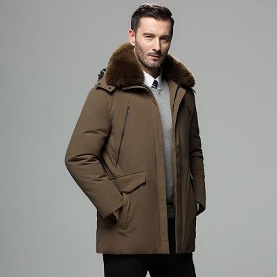 China QUICK DRY custom winter men down coat with fur stripper jackets down jackets for men down coat filled down coats men filled down coats for sale