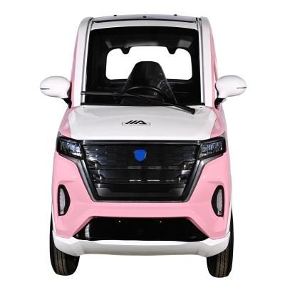 China Leather 2022 new EEC L6e mini 4 wheeler 2 seater electric cars for adults on sale for sale